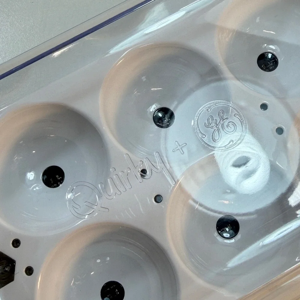 Quirky‎ GE Egg Minder Smart Egg Tray White Plastic Refrigerator Storage 14 READ